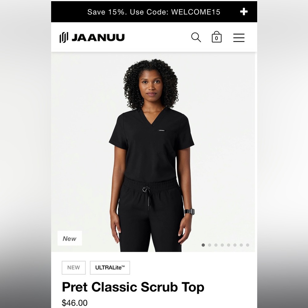 jaanuu scrub top